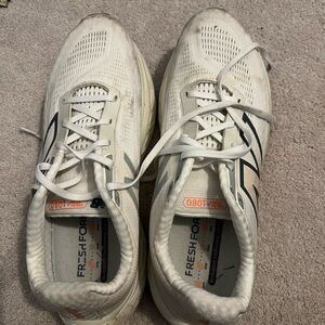 New Balance White and Black Athletic Shoes